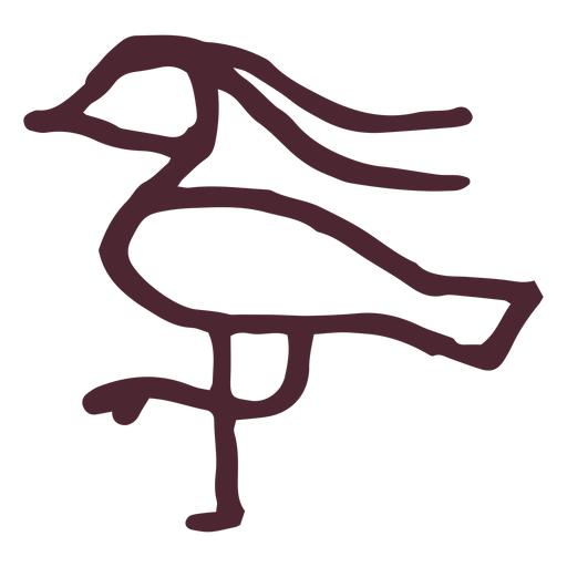 Ägyptisches traditionelles Bennu-Vogelsymbolsymbol PNG-Design