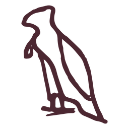 Símbolo de pássaro tradicional egípcio Desenho PNG