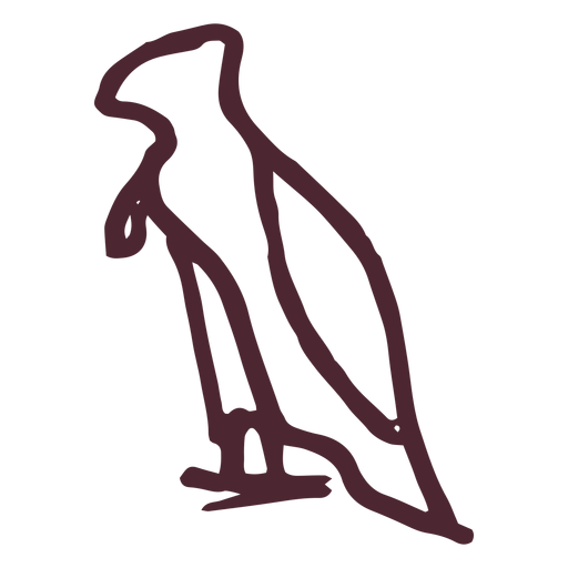 Símbolo de pájaro tradicional egipcio Diseño PNG