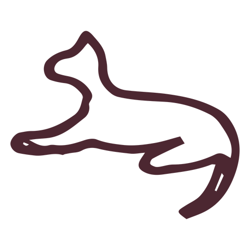 Símbolo de gato tradicional egípcio Desenho PNG