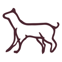 Egyptian traditional dog symbol Transparent PNG
