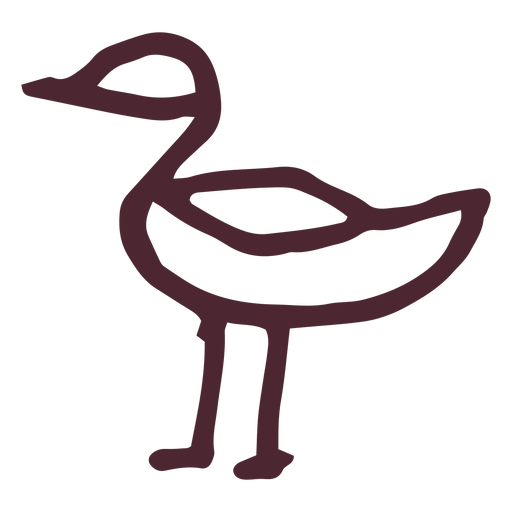 Ägyptisches traditionelles Entenikonensymbol PNG-Design