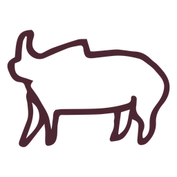 Egyptian traditional elephant symbol symbol PNG Design