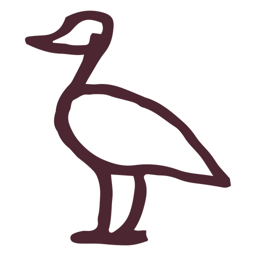 Ägyptisches traditionelles Flamingosymbol PNG-Design