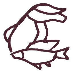 Símbolos tradicionais egípcios de ganso Desenho PNG