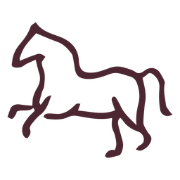 Símbolo de caballo tradicional egipcio Diseño PNG