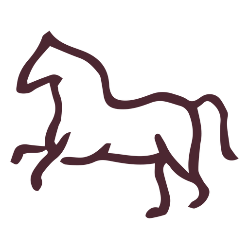 Symbol des traditionellen ?gyptischen Pferdesymbols PNG-Design
