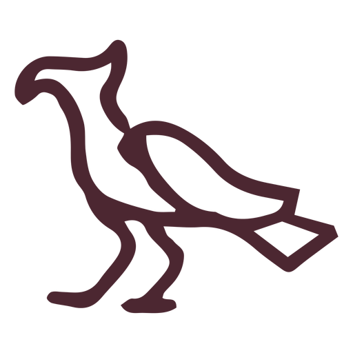 Símbolo de avefría tradicional egipcia Diseño PNG