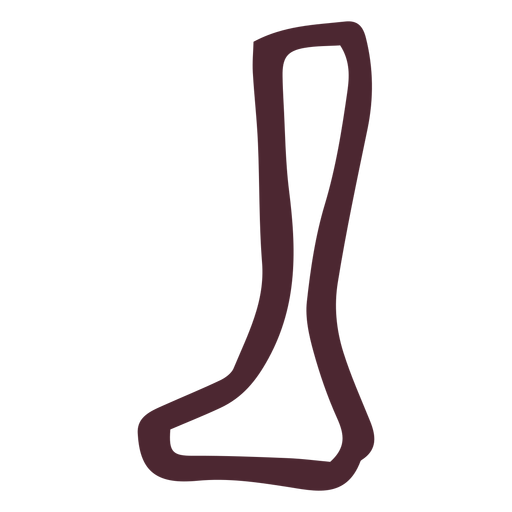 Símbolo de la pierna tradicional egipcia Diseño PNG