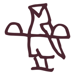 Egyptian traditional owl symbol PNG Design