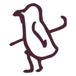 Símbolo tradicional egípcio de codorniz Desenho PNG