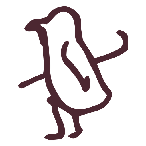 Símbolo tradicional egípcio de codorniz Desenho PNG