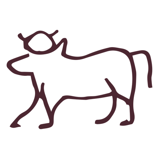 Egyptian traditional sacred cow symbol Transparent PNG Egyptian traditional sacred cow symbol Transparent PNG
