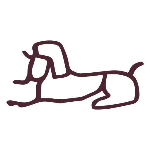 Símbolo de la esfinge tradicional egipcia Diseño PNG
