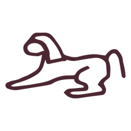 Símbolo do símbolo tradicional da esfinge egípcia Desenho PNG
