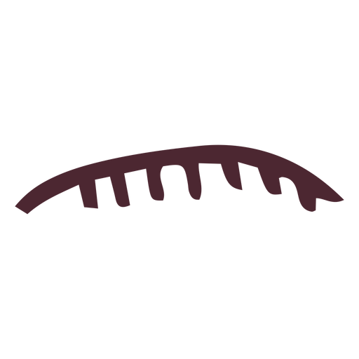 Lábio superior egípcio com símbolo de hieróglifos de dentes Desenho PNG