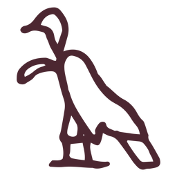 Egyptian volture hieroglyphs symbol PNG Design
