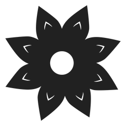 Vector de flor de ocho pétalos Diseño PNG