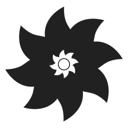 Vector de flor de ocho pétalos Diseño PNG