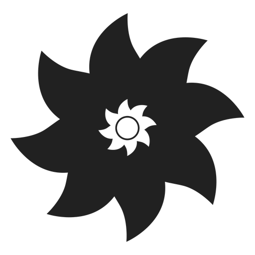 Acht Blütenblätter Blumenvektor PNG-Design