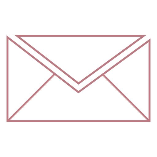 Envelope line style vector icon PNG Design