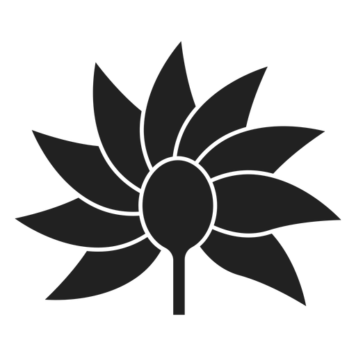 Ícone de flor exótica Desenho PNG