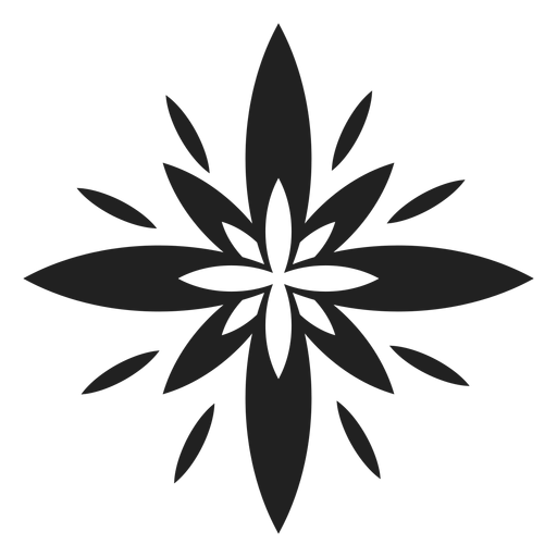 Exotic multi petal flower icon PNG Design