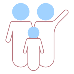 Family line style vector PNG Design