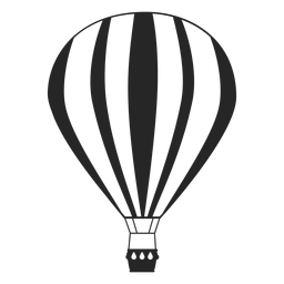 Festliche Luftballonsilhouette PNG-Design