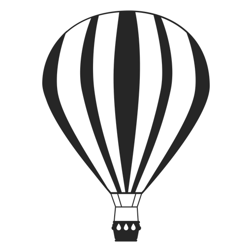 Festliche Luftballonsilhouette PNG-Design
