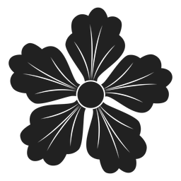 Ícone de flor de cinco pétalas