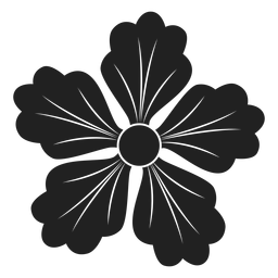 Dise O Png Y Svg De Icono De Flor De Cinco P Talos Para Camisetas