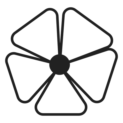 Free Free 131 Five Petal Flower Svg SVG PNG EPS DXF File