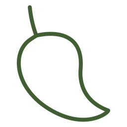 Flat  mango fruit icon PNG Design