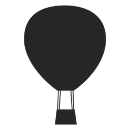 Flat air balloon icon PNG Design