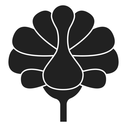 Flacher Blumenvektor PNG-Design