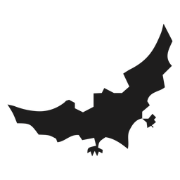 Flat flying bat icon Flat flying bat icon