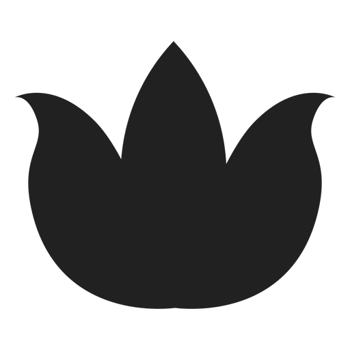 Flat lotus vector PNG Design