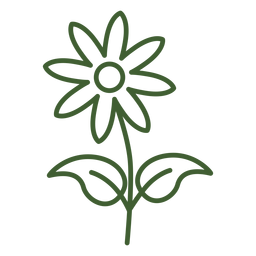 Flat flower icon flower floral PNG Design Transparent PNG