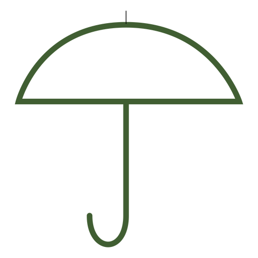 Flacher Regenschirm Ikone Regenschirm PNG-Design