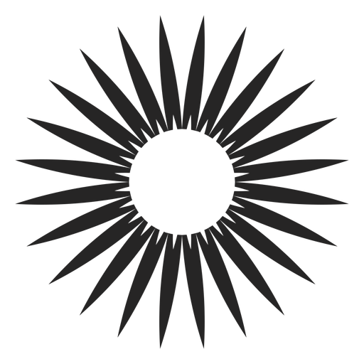 Blumensilhoutte-Ikone PNG-Design