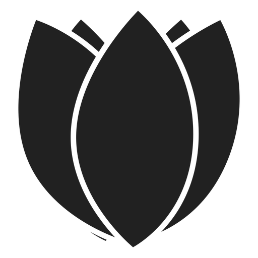 Flower bud icon PNG Design