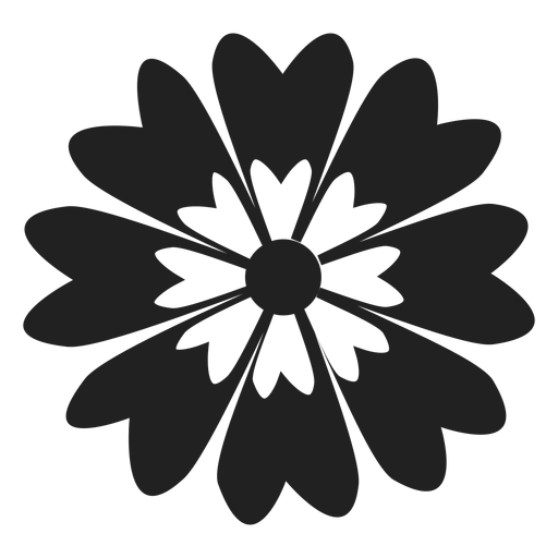 Blumen-Gänseblümchen-Symbol PNG-Design
