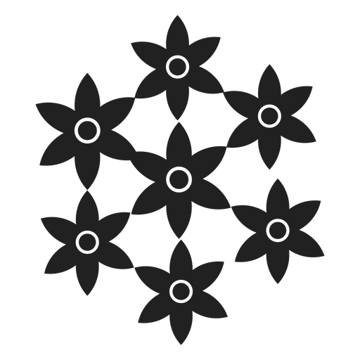 Blumenset-Symbol PNG-Design
