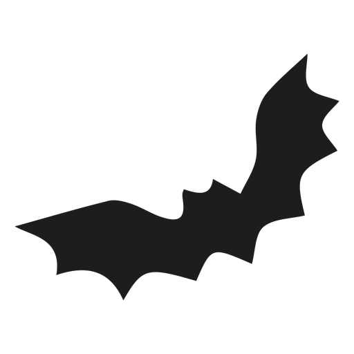 Flying black bat silhoutte