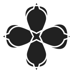 Ícone de flor de quatro pétalas