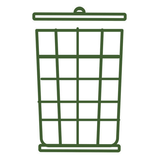 Icono de cubo de basura Diseño PNG