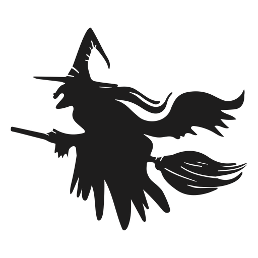 Halloween witch silhouette halloween PNG Design