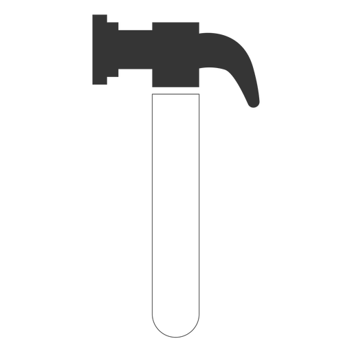 Hammer line style icon