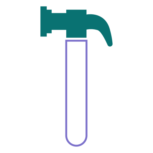Hammer line style icon hammer PNG Design